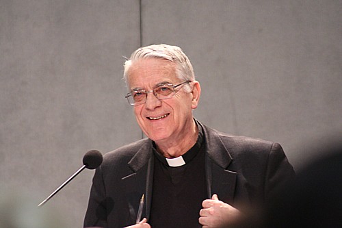 Fr. Lombardi at this afternoon's press briefing.