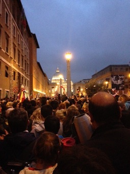 Vigil for canonizations